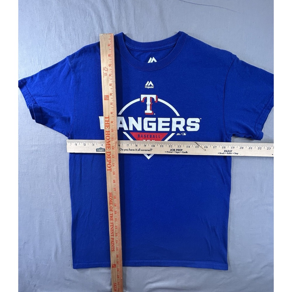 Majestic Texas‎ Rangers T-shirt Men's Medium MLB Baseball - Picture 6 of 6